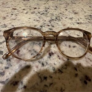 Warby Parker Percy Eyeglasses- Chestnut Crystal 49-18-145 Unisex Round Frame